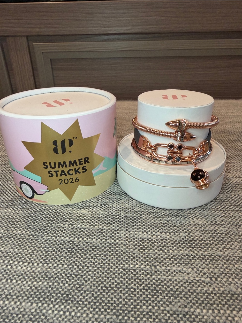 Bomb Party Summer Stacks 2026 Rose Gold Stackable Bracelets
